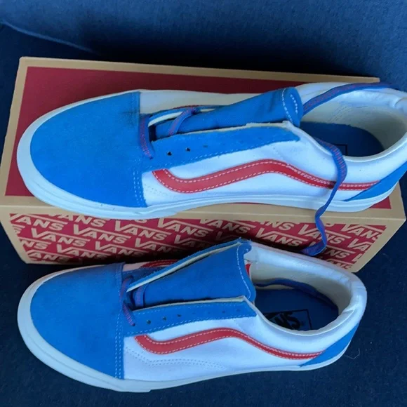 Vans Men’s Old Skool Sport Pop Vallartabl/Red Sneakers - Picture 4 of 16